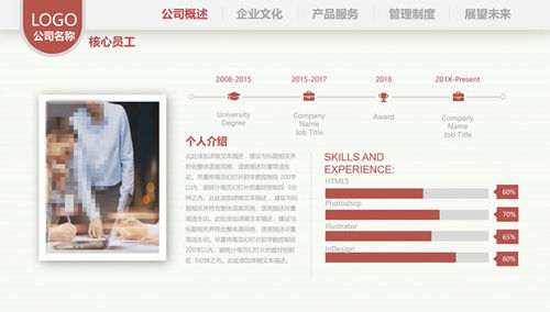 品味醇香，鑄就卓越——咖啡棕休閑風企業(yè)介紹